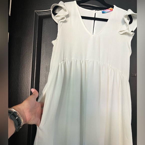 Freckled Poppy ruffle sleeved babydoll dress NWOT - Picture 6 of 8